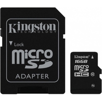 Kingston MicroSDHC 16GB class 10 + adapter
