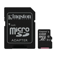 Kingston 64GB UHS-I SDC10G2/64G Class10 + Adapter