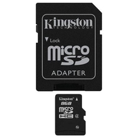 Kingston MicroSDHC 8GB class 4 + adapter