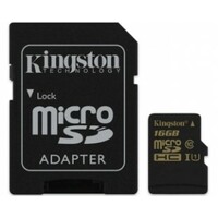 Kingston UHS-I MicroSDHC 16GB + Adapter