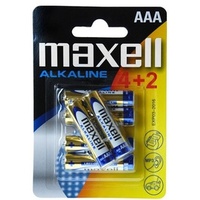 Maxell baterija LR 03 4+2 blister / kom