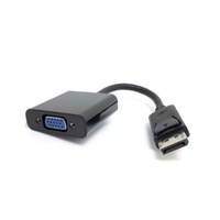 Fast Asia Adapter DisplayPort (M) - VGA D-sub (F) crna