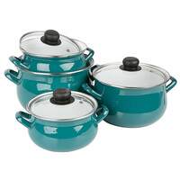 Set emajliranih šerpi 8delova 16-22 cm plava 205002961